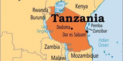 Zemljevid dar es salaamu tanzanija