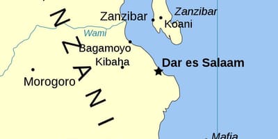 Tanzanija otokih zemljevid