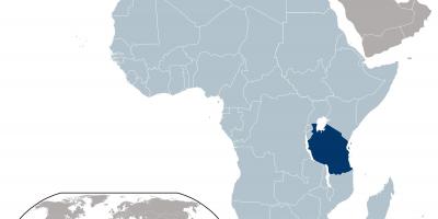 Tanzanija zemljevid z lokacijo