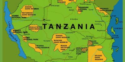 Zemljevid tanzanija